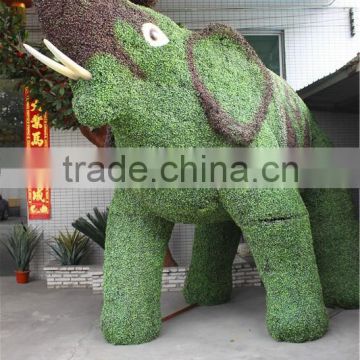 artificial design nature simulation grass plant elephant statue animal sculpture