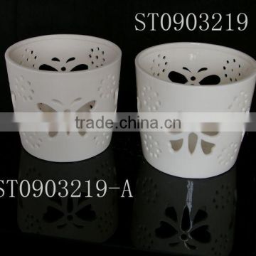 porcelain candle holder, porcelain tealight holder, home decoration