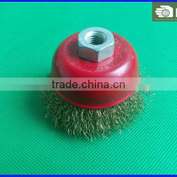 IB-BB-001 Brass Plated Crimped Wire Bowl Brushes