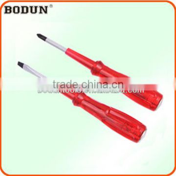 D1019 308 Red transparent wear heart handle with alone use screwdriver-large handle
