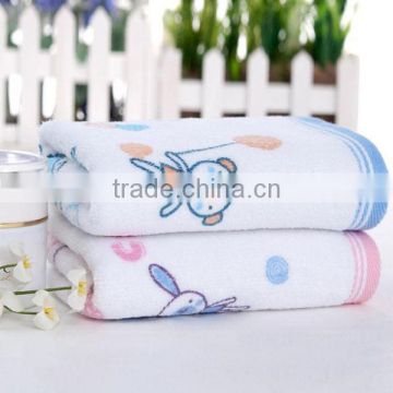 100% cotton printed velour towel for children