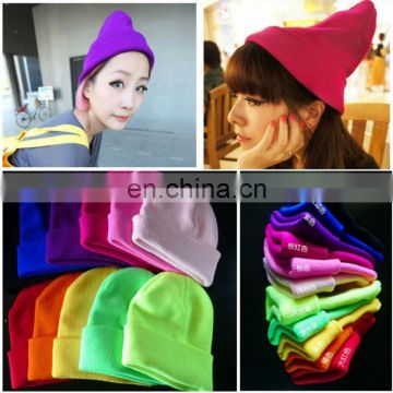 customized embroider knitted hat