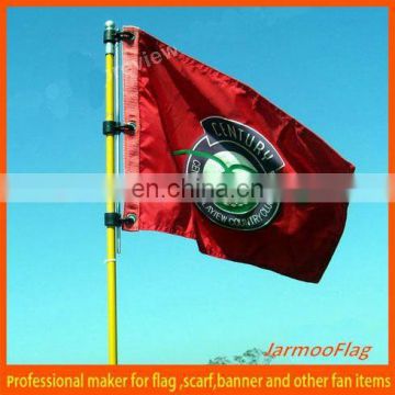 top quality custom embroidered golf flag