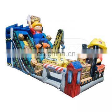 Industrial doll inflatable dry slide for sale