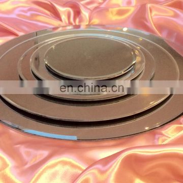 small round tempered glass plate