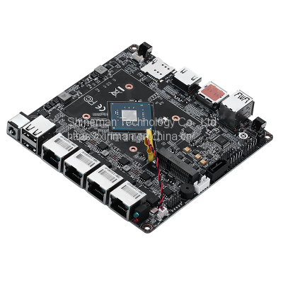 Intel J4125 4-Core Nano PC Motherboard for NUC PC w/ UHD Graphics 600 Dual 4K Display 4*Gigabit LAN 4*RJ45