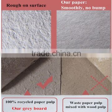 guangzhou good stiffness grey cardboard for funiture covering paper