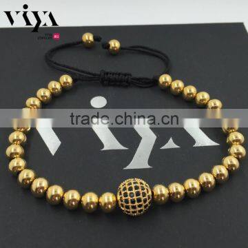 2016 Hot sales Christams stainless steel small beads lady bracelet