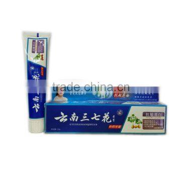 pseudo-ginseng teeth whitening toothpaste