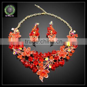 2016 New Arrival African Gold Plated Jewelry set which for Wedding jewelry set Match Clothes KHK899