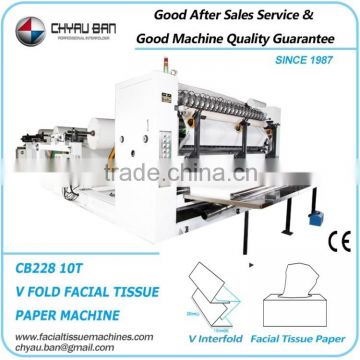 High Speed Automatic Counting Facial Paper Tissue Converting Machine