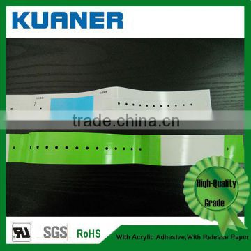 Thermal paper for disposable medical wristband for hospital