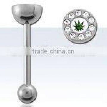 crystal-topped half ball marijuana logo