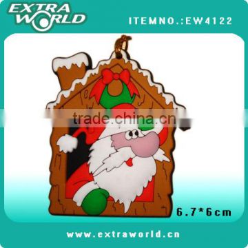 Xmas Santa Clause pvc fridge magnet