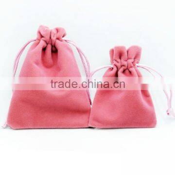 small custom printed suede jewelry pouches / velvet jewelry bags