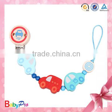 2015 New DIY Baby Products High Quality Cute Wooden Clip For Pacifier Holder