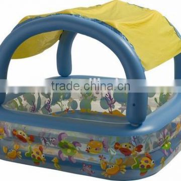 inflatable baby pool with sunshade