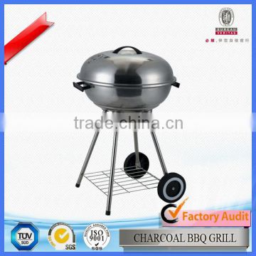 High Quality Stainless Steel Charcoal Barbecue Grill With Wheel