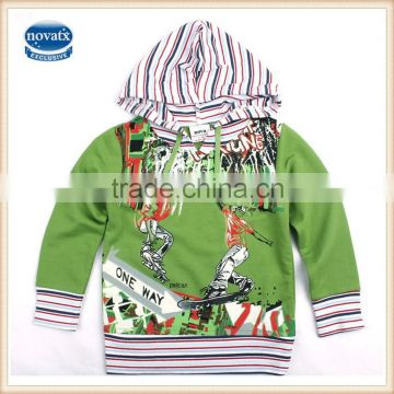 (A3473) 2015 New design nova kids winter green children hoodies for baby boys hoodies coats nova kids clothes