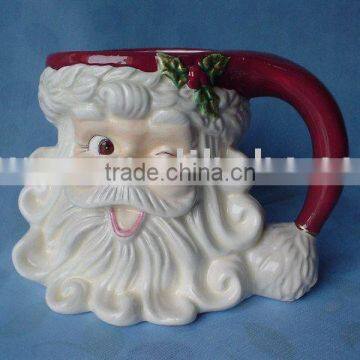 Christmas mug, Santa mug, Xmas tableware