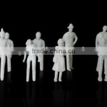 model figure, scale plastic artificial white human figure for 1/50