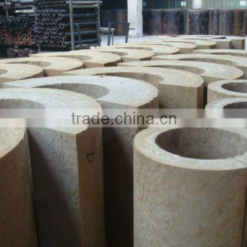 Mineral wool insulation material for pipes