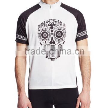 Sketch printed slim cycling jersey for 100% polyester dry fit cycling wear mens cycling clothes