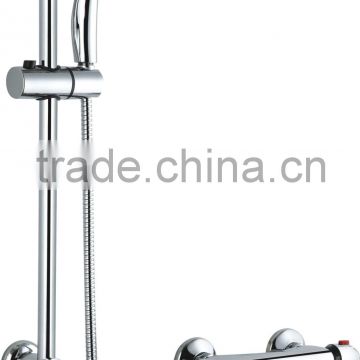 round shower set with slider bar sliding rails