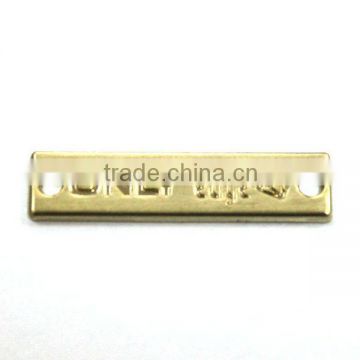 High quality 2 holes hand sewing metal plate for bag or clothes