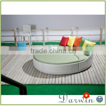 Modern rattan outdoor canopy pool sunbed furniture