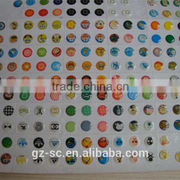 Customized for Iphone botton sticker resin stickers
