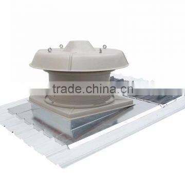 High-airflow minimal noise roof mounted exhaust fan
