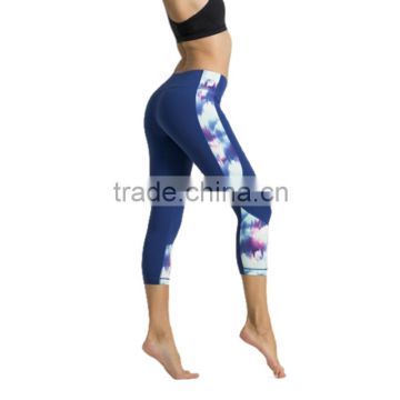 2016 popular design custom fitness yoga wear type women sublimation sports leggings
