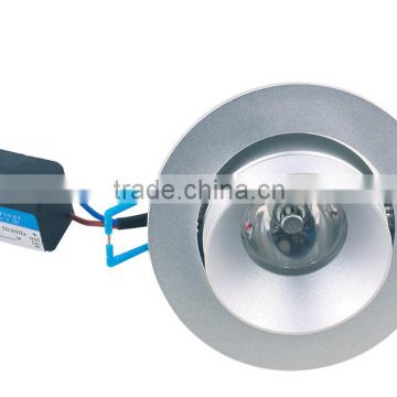 High stability 1*3w led downlight