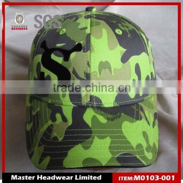 High Quality Camo Baseball Cap, Embroidery Cap, Cotton Sports Hat