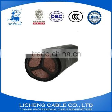china high quality 3 core electric cables xlpe insulated pvc sheathed copper electrical power cable 3x240mm2