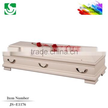 JS-E1176 good quality traditional natural polished cheap coffins