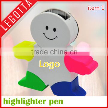 Promotional gift cheap price popular advertising colorful flourescent pen