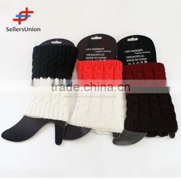 2017 No.1 Yiwu export commission agent New Arrival Knitting Leg Warmers