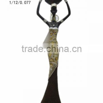 Custom resin african lady figurine