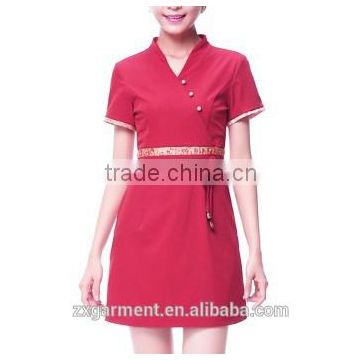 2017 OEM club costume restaurant uniform bar waitress fashion uniform