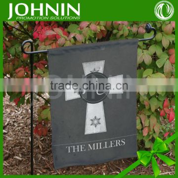 JOHNIN custom design sublimation printed USA market cloth 100% poly garden flag