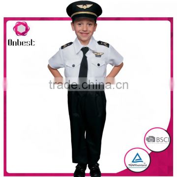 Onbest China supplier comfortable hot quality uniform costume police halloween&carnival career costume for children's cloth