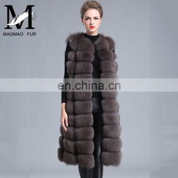 Classical Luxury Style Ladies Wholesale Stylish Real Genuine Fur Fox Vest