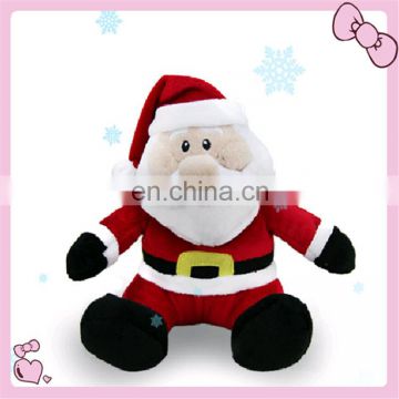 Custom plush santa claus stuffed christmas decoration toy