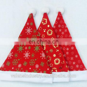 New Fashion Nice Design Colorful Single Face Fleece Santa Claus Christmas Hat Novelty