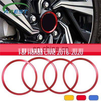 4PCS Aluminium Alloy 4PCS Car Wheel Bore Center Collar Hub Centric Rings Wheel Hub Rings For Honda CIVIC 2016-2020