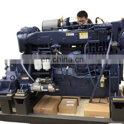 original WD10 190KW water cooled marine  diesel engine WD10C258-15