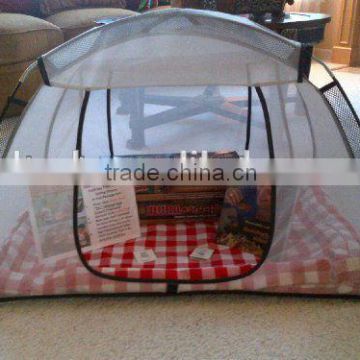 Outdoor foldable picnic mesh food cover