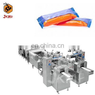 New Design Fully Automatic Cookies Biscuit Packing Line Wafer Biscuit Packing Wrapping Machine